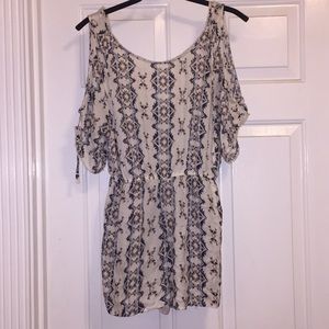 Creams tribal romper